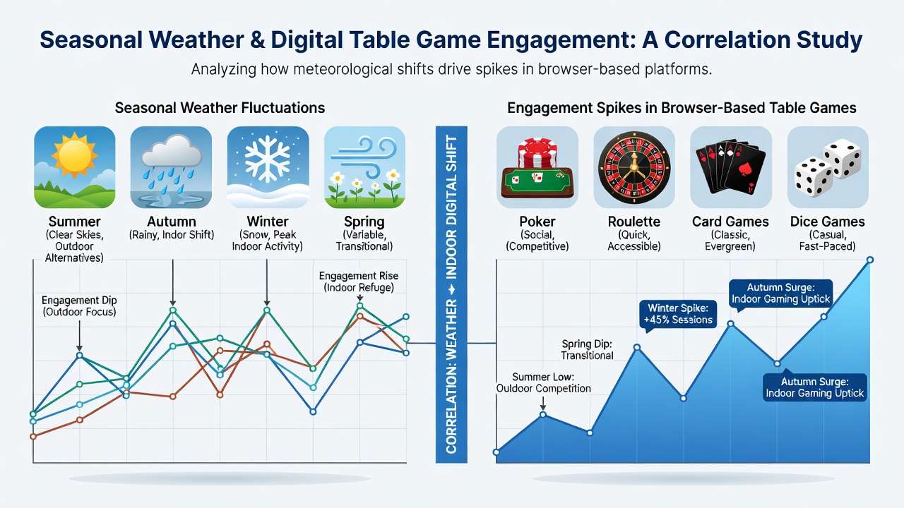 Analytics dashboard displaying engagement metrics during rainy season in subtropical areas