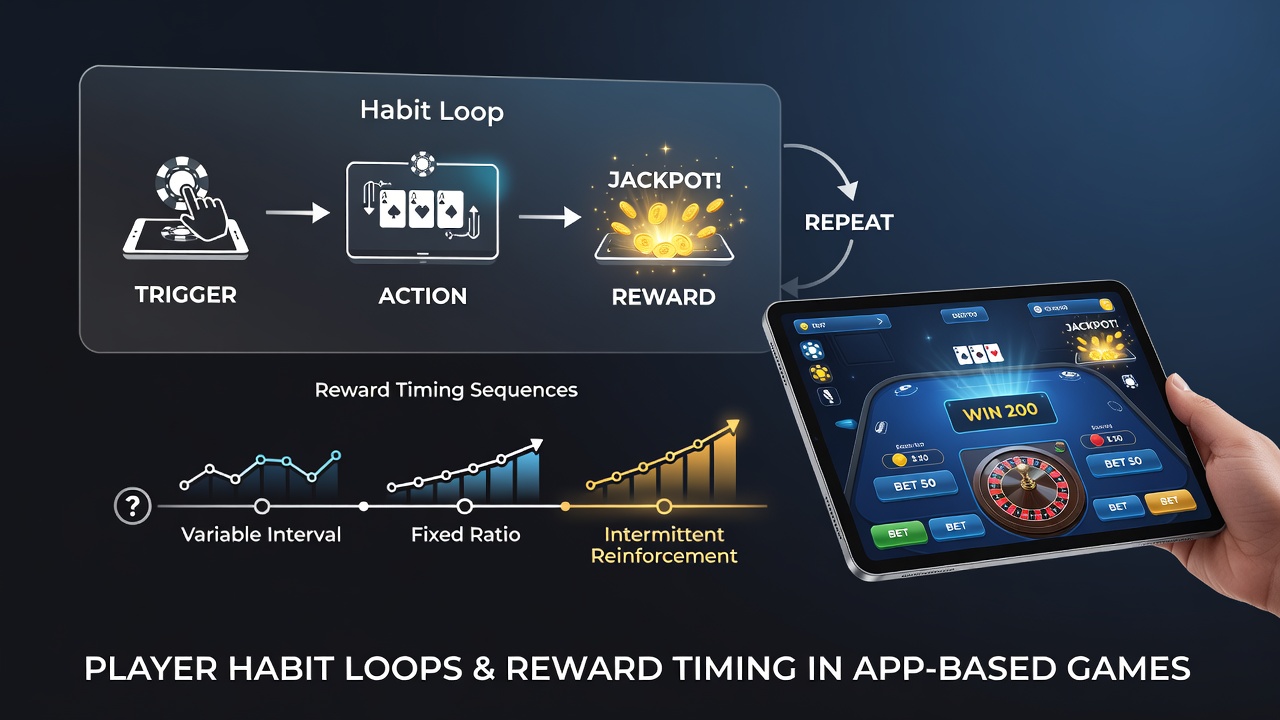 Mobile app interface displaying a digital blackjack table with reward notification overlays and timing indicators