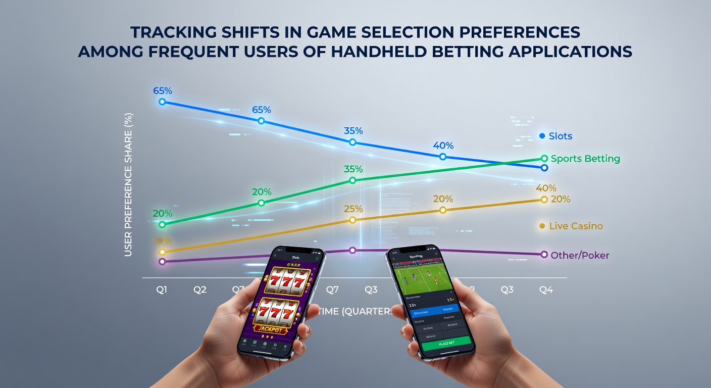 Analytics dashboard displaying user game selection trends on mobile betting platforms